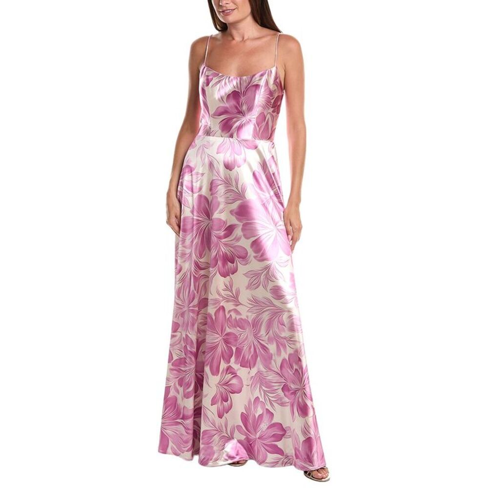 Rene Ruiz Womens  Faille Gown, Purple